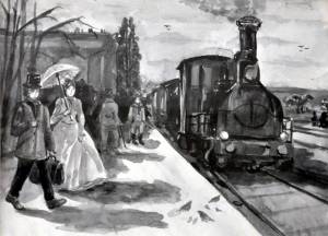 Иллюстрация к произведению железная дорога