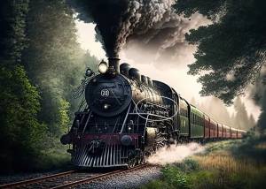 Ретро постеры для железной дороги паровой Поезд Локомотив Картина на холсте винтажный рисунок железнодорожный поезд Настенная картина Декор для дома и ресторана