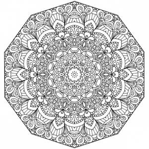 Раскраски узор, Раскраска узор антистресс