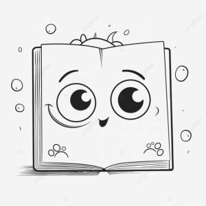 рисунок счастливая книга с глазами раскраски страницы наброски эскиз вектор PNG , книжный рисунок, рисунок крыла, рисунок глаз PNG картинки и пнг рисунок для й загрузки