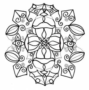 Раскраски мехенди, Раскраска Узоры мехенди узоры