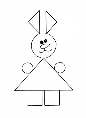 Легкий рисунок из геометрических фигур