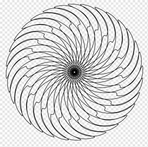 Штриховой рисунок Рисунок Геометрия Форма, цвет геометрических фигур, спираль, симметрия, монохромный png
