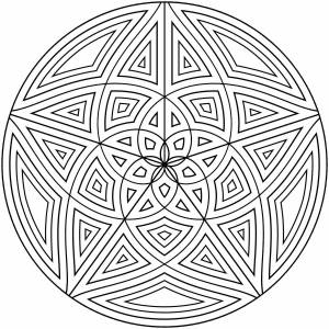 Раскраски Орнамент геометрический для детей