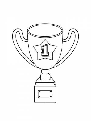 Картинка Кубок  листе  для мальчиков