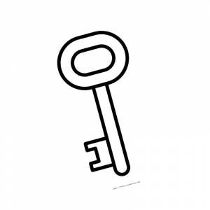 Раскраска ключ от всех дверей