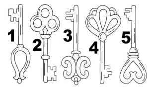 Раскраска ключи