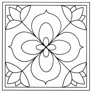 Раскраски Платок с узорами для детей