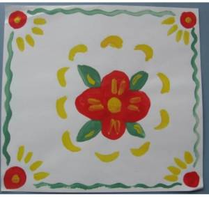 Рисунок на тему платок для мамы