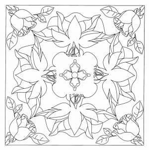 Раскраски Платок с узорами для детей