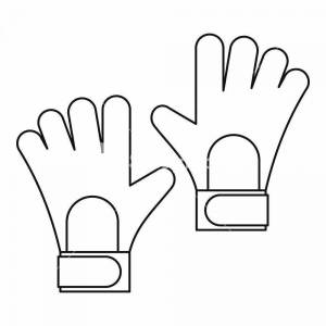 Раскраски Перчатки для детей