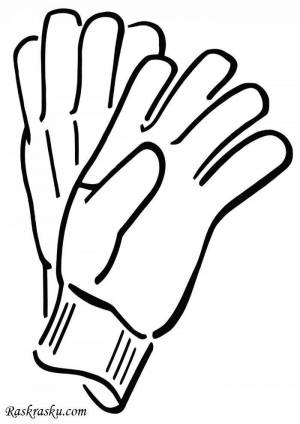 Раскраски Перчатки