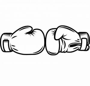Раскраски Боксерские перчатки