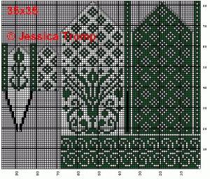 Жаккардовые варежки