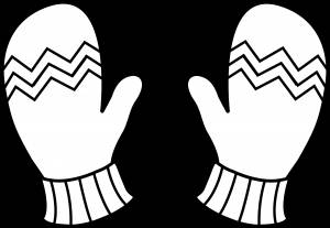 Варежки для раскрашивания с узорами