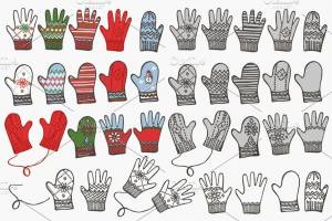 Перчатки рисунок