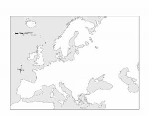 Раскраски Карта европы 1914