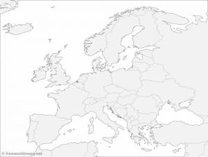 Европа раскраска