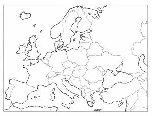 Рисунки карта европы со странами крупно