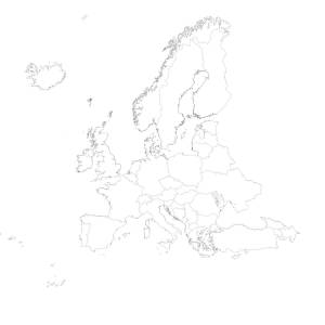 Карта европы 3D Модель $15