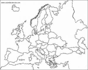 mapa europa mudo