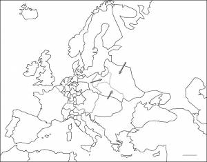 Европа раскраска