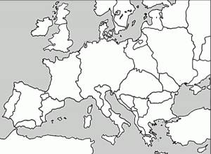 Рисунки карта европы без границ