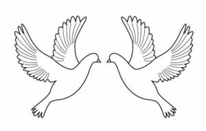 Голубь из бумаги