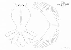 Объемный голубь