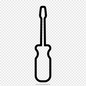 Рисунок Книжка-раскраска Отвертка Ausmalbild Черно-белая отвертка, техника, гаечные ключи, ausmalbild png