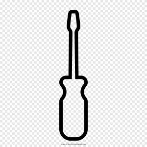 Рисунок Книжка-раскраска Отвертка Ausmalbild Черно-белая отвертка, техника, гаечные ключи png