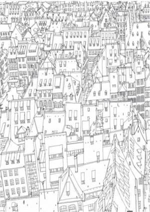 Раскраска город