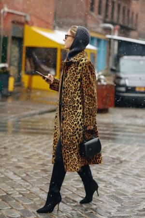 Верхняя одежда с леопардовым принтом
