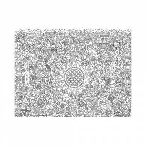 ПФ Большая семейная раскраска Ферма