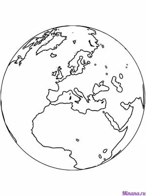 Раскраска земля