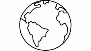 Раскраска Планета Земля