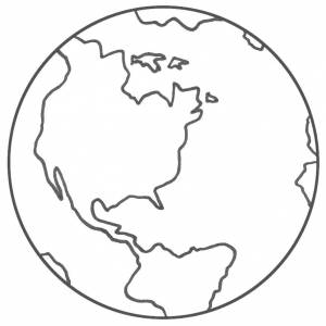 Раскраски земля, Раскраска планета земля космос