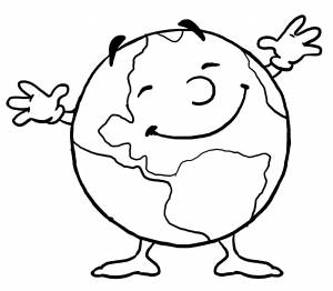 Картинки для раскрашивания планета земля