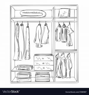 Раскраски Шкаф для одежды
