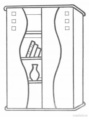 Раскраски Шкаф для детей 3 4 лет