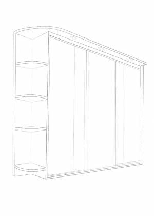 Раскраска Шкаф