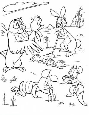 Раскраски Огород  и