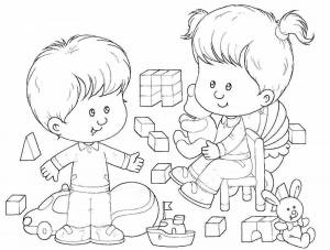 Раскраски Детский сад