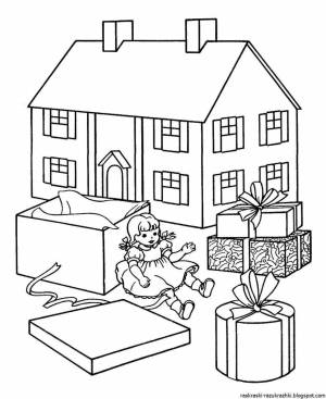 Раскраски Детский сад здание