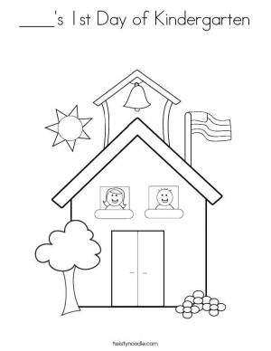 Раскраски Раскраска Первый день в саду