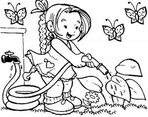 Раскраска Огород