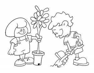 Раскраска Огород