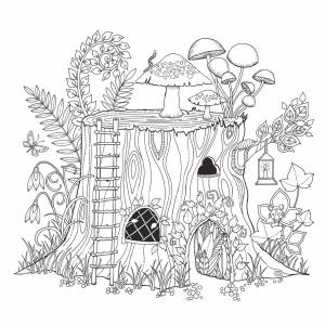 Волшебный мир раскраска