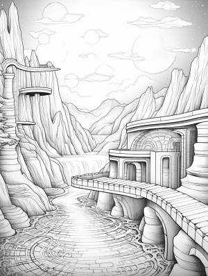 Раскраска волшебный город