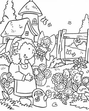 Раскраски Огород